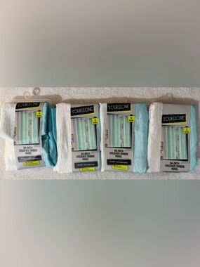 NWT SET OF 4 Your Zone Crushed Ombre Curtain Panel Flowy Summer Sky 52x84”